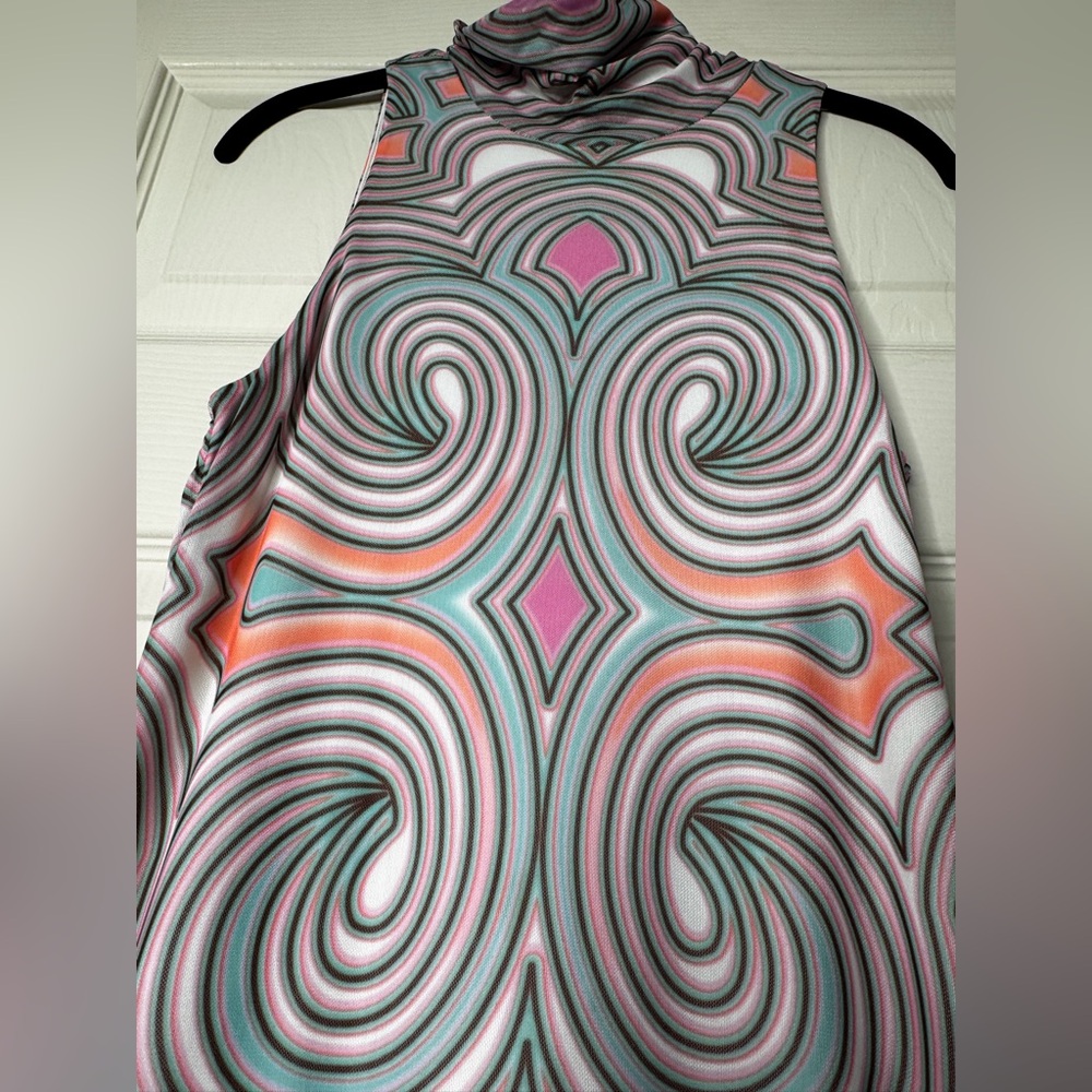 Afrm Multicolor Geometric Pattern Dress - image 2